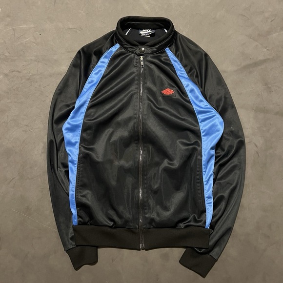 Nike Other - VTG 80s Nike Air Jordan Jacket Full Zip Black Track Warm-Up Sz‎ M Made In Japan